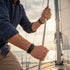 Uniqal schwarzes Lederarmband am Handgelenk maritimer Look geflochten Unisex Schmuck Herren Damen